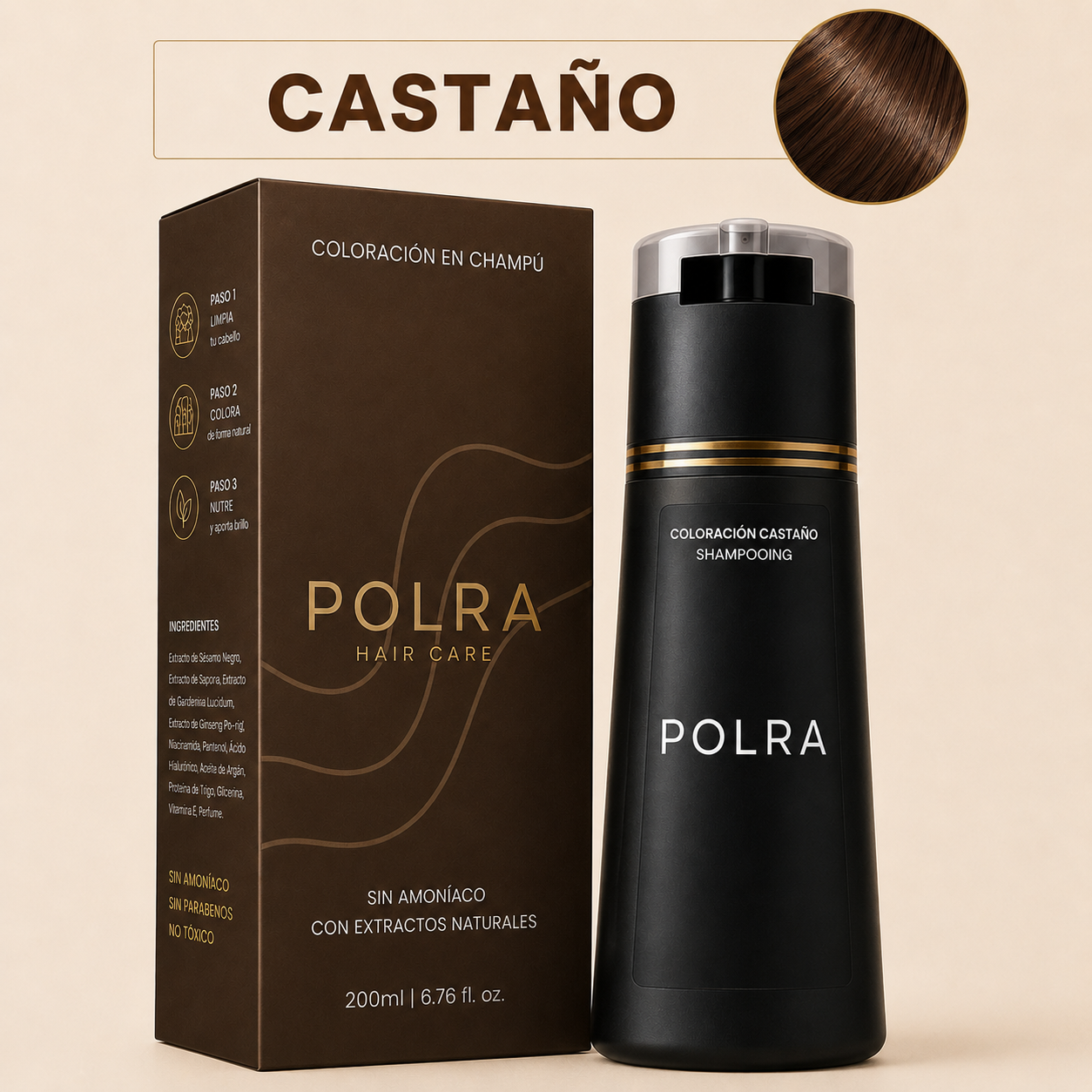 Champú Colorante Instantáneo POLRA
