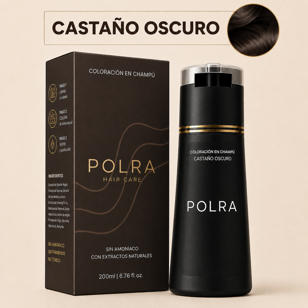 Champú Colorante Instantáneo POLRA